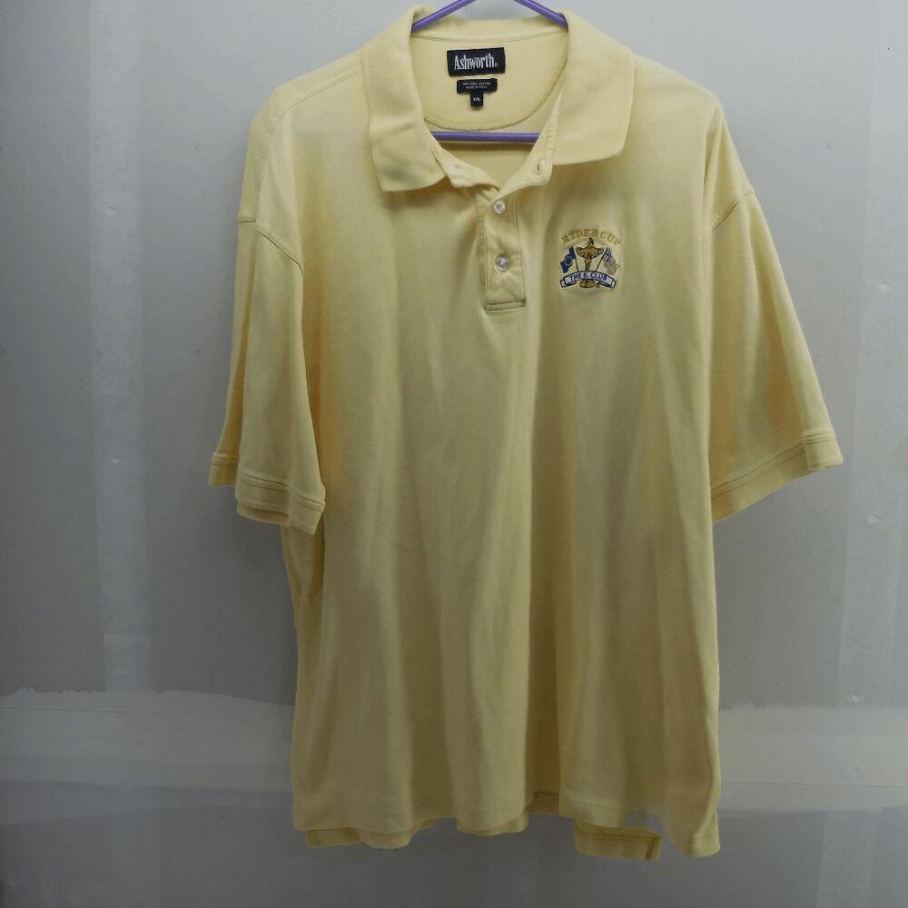 Ashworth Mens 2XL Ryder Cup The K Club Polo Ultra Soft Pima Cotton Size 2XL